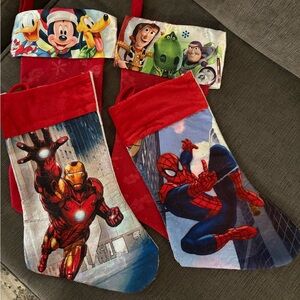 🔴Marvel and Disney Character Christmas Stockings